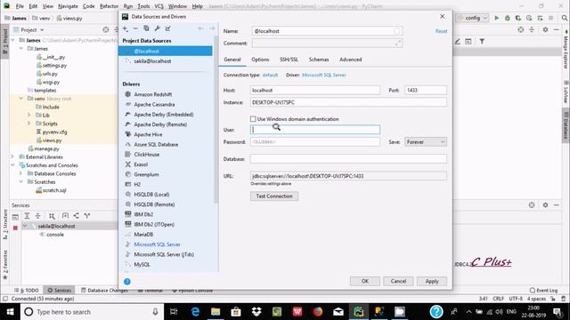 How to Connect SQL Server with PyCharm смотреть онлайн