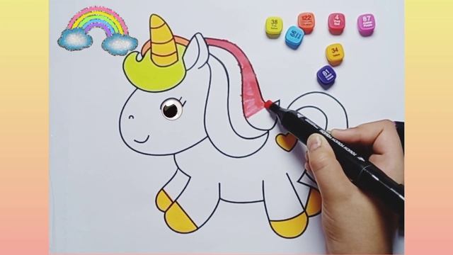 UNICORN Coloring, UNICORN Drawing coloring | Unicorn Coloring Pictures #unicorn #drawing #coloring смотреть онлайн
