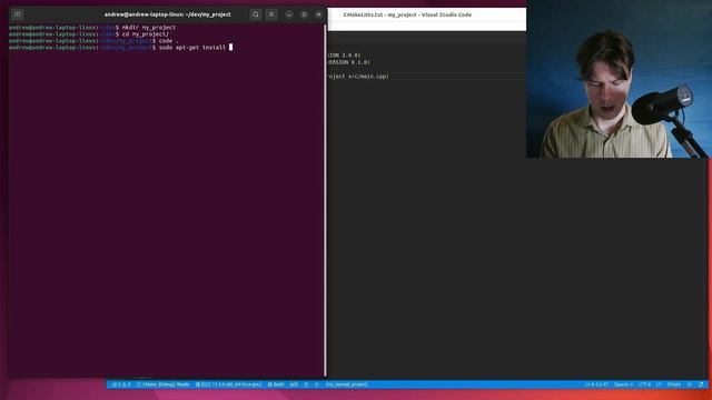 Setting up an OpenGL Project in Ubuntu [VSCode, GLFW, GLAD, CMake] смотреть онлайн