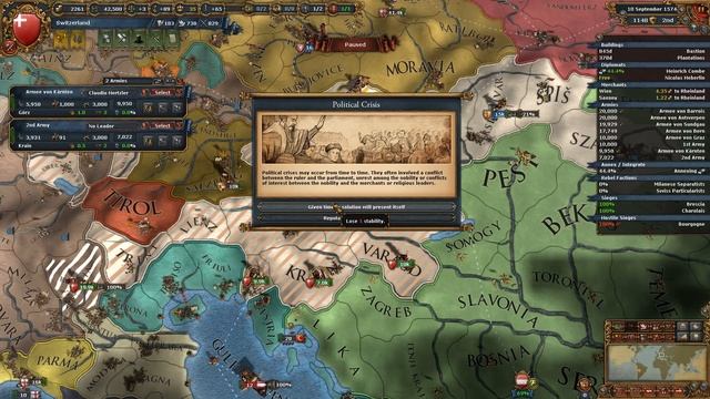 Let's Play Europa Universalis IV Switzerlake with the Cossacks 40 смотреть онлайн