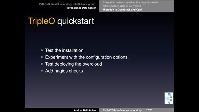 OSD18: OPENSTACK AT CNR-ISTI, ANDREA DELL'AMICO, CNR-ISTI смотреть онлайн