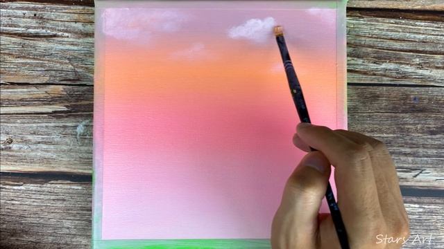 Fantastic Wedding | Easy Acrylic Painting Idea For Beginner | Satisfying Painting #48 смотреть онлайн