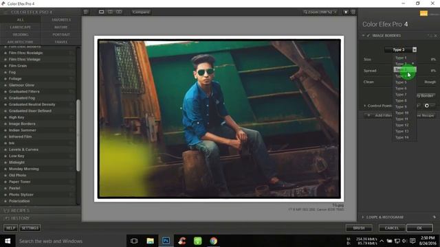 How To Add Image Frame Or Border I Photoshop CC I Nik Software I смотреть онлайн