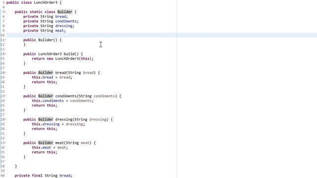 Builder pattern code walkthrough смотреть онлайн