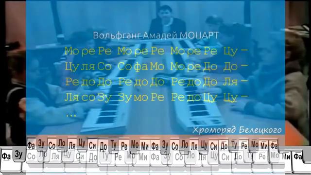 Хроморяд Белецкого. Учим музыку как речь. Моцарт симфония 40 смотреть онлайн
