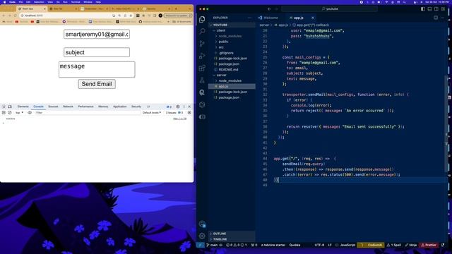 Send Emails with React Node and Nodemailer смотреть онлайн