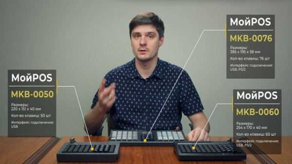 Программируемые клавиатуры МойPOS MKB-0050, МойPOS MKB-0060, МойPOS MKB-0076 - обзор POS клавиатуры!