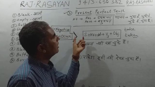 Present Perfect Tense Part 2. Negative Sentence. #REET #SPELLINGS By R.S.CharanSir смотреть онлайн