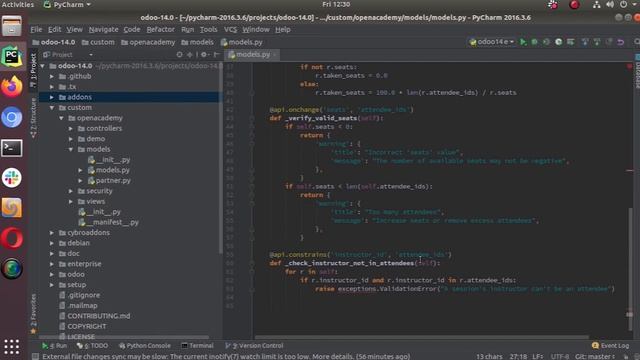 Model Constraints Python Constraints | Odoo Development Tutorial смотреть онлайн