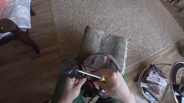 Посылка с AliExpress, вращающийся крепление экшн камеры на мотошлем полный обзор смотреть онлайн