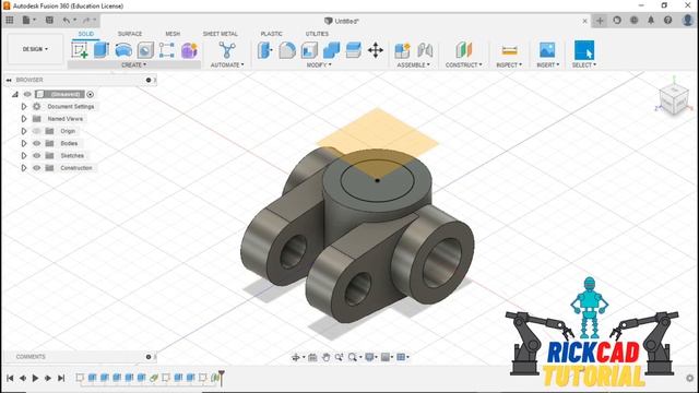 Fusion 360 Tutorial for Beginners ( 2022 ) : Practice 28 смотреть онлайн