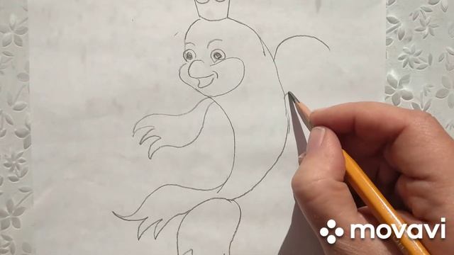 Как нарисовать золотую рыбку смотреть онлайн