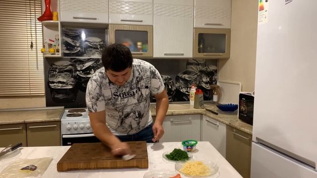 Рулет из лаваша На новый год с красной рыбой. Закуска на праздничный стол. смотреть онлайн