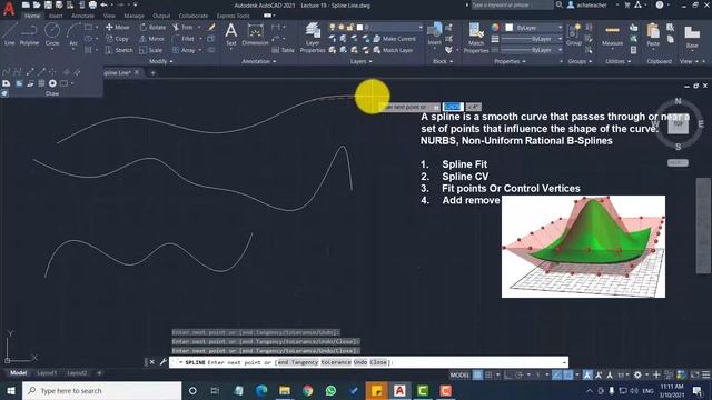 How to draw a SPLINE Line | AutoCAD COURSE in Urdu/Hindi | Lecture 15 смотреть онлайн