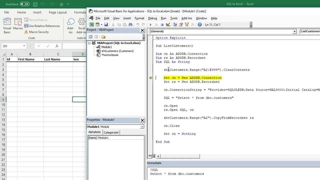Connect SQL to Excel смотреть онлайн
