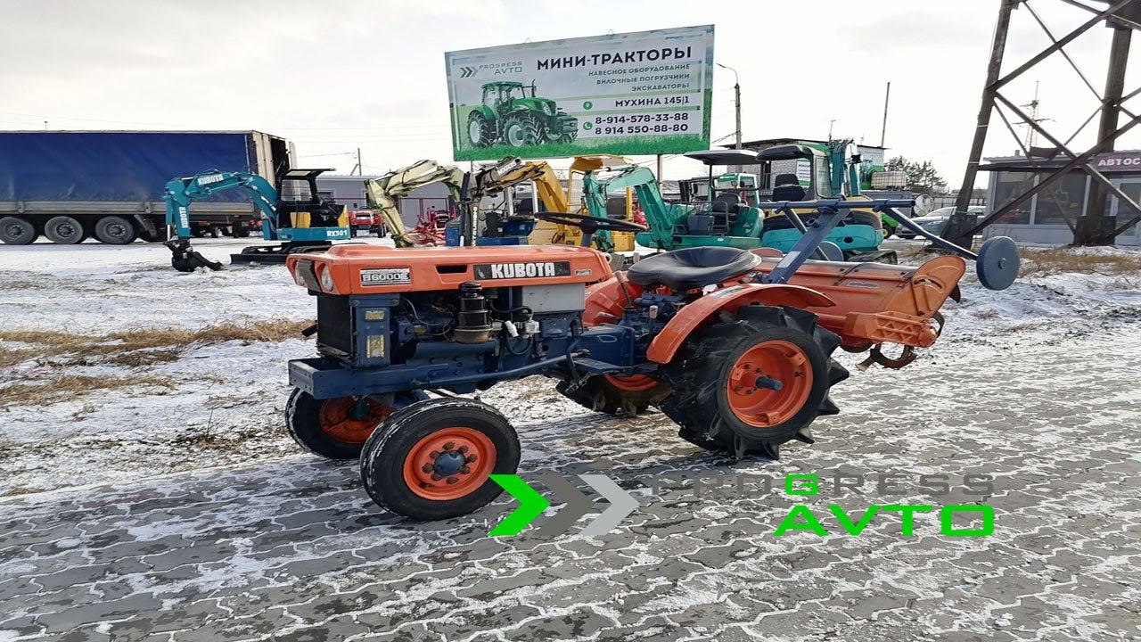 KUBOTA B6000 минитрактор для домашнего использования для дачи для огорода или для частного дома смотреть онлайн