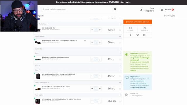 BUILDS PC´S GAMING BLACK FRIDAY | 750€ | 950€ | 1000€ | 1250€ etc... @PcComponentesPortugal смотреть онлайн