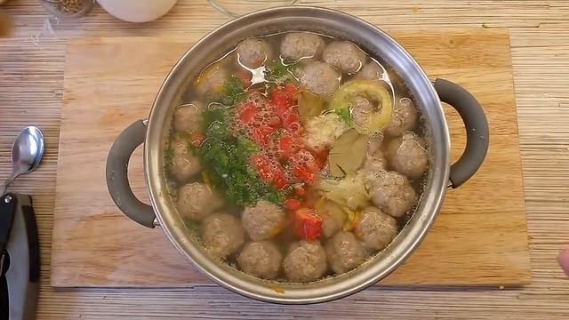 Суп с фрикадельками