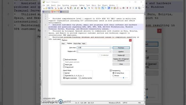 Notepad++ Tutorial: Convert bullet list to CSV with regex смотреть онлайн