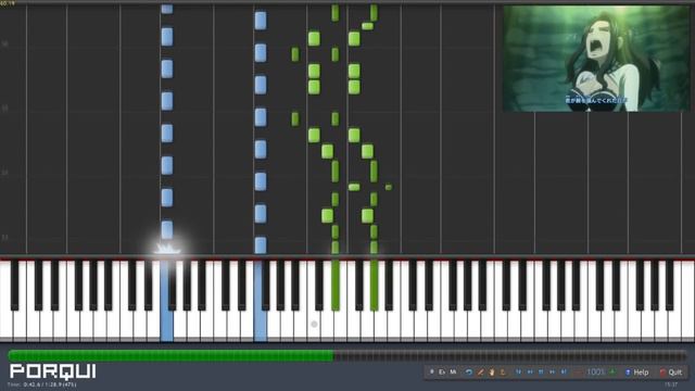 Fairy Tail Opening 9 - Towa no Kizuna (Synthesia) смотреть онлайн