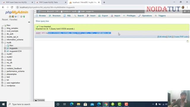 PHP Insert Data Into MySQL смотреть онлайн