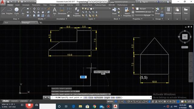 AutoCAD 6 line and polyline смотреть онлайн