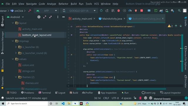 How to Use BottomSheet Popup Window in android Studio in hindi for beginners смотреть онлайн