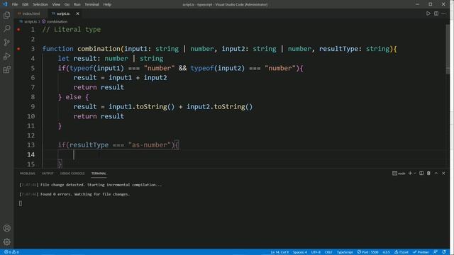 17. TypeScript - Literal type смотреть онлайн