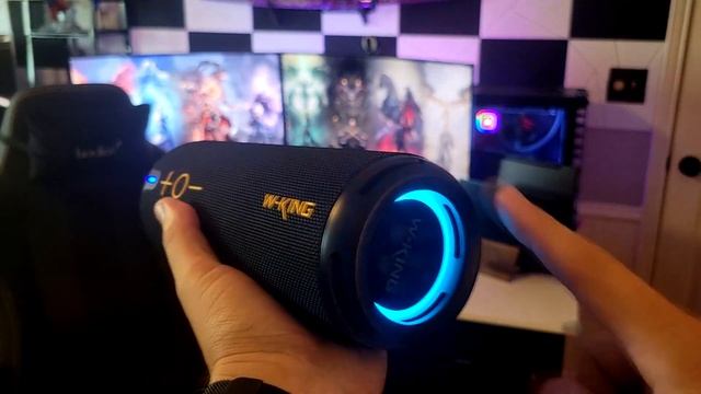 W-KING Wireless Waterproof Speaker Review: 40W Power & Deep Bass & Immersive 360° Sound смотреть онлайн