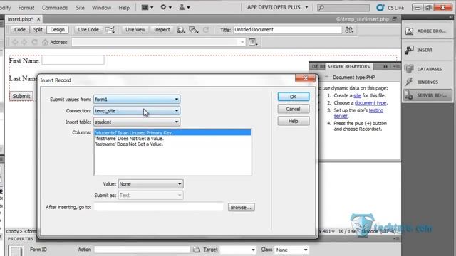 dreamweaver with php mysql 07_insert_form Hindi.mp4 смотреть онлайн