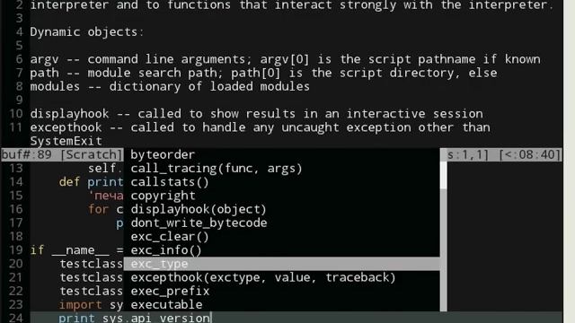 Vim+Python. Для начинающих смотреть онлайн