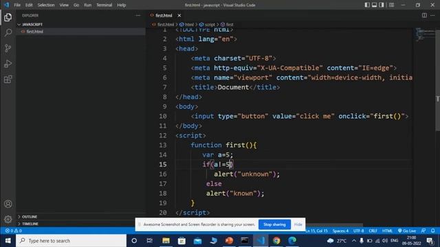 Javascript- Part VI | If statement | Logical Operator смотреть онлайн