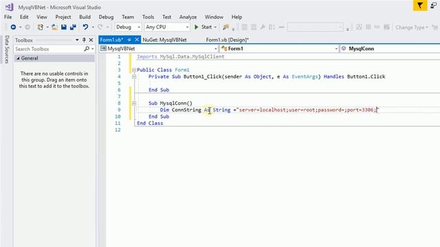 Install Mysql Connector For VB .Net From NuGet Package And How To Make A Database Connection смотреть онлайн