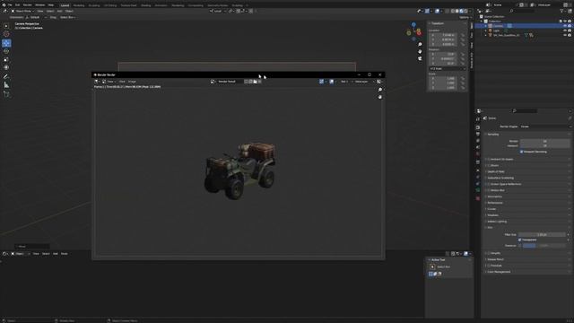 PNG With Transparency Blender Eevee Render смотреть онлайн