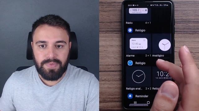 COMO COLOCAR O RELÓGIO GRANDE NA TELA INICIAL DO CELULAR смотреть онлайн