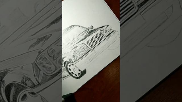 ?Mercedes карандашом. (как нарисовать машину) смотреть онлайн