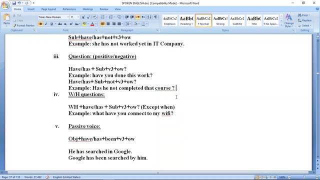 Spoken English|Part 33|Present Perfect Tense смотреть онлайн
