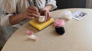 Как свалять хомячка? Мастер-класс по сухому валянию шерсти.