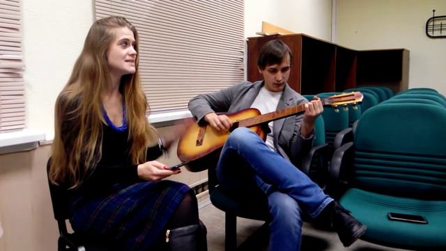 Кавер на песню группы Ленинград "Экспонат", Алёна Половинкина и Дима Х. смотреть онлайн