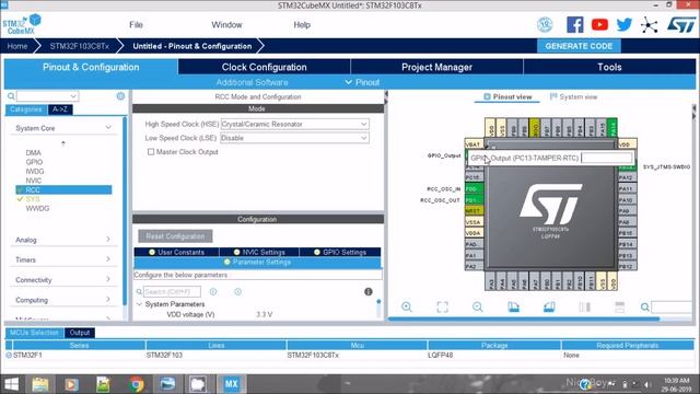 STM32F103: 1.Getting Started with STM32BluePill using STM32CubeMx and Atollic Truestudio for STM32 смотреть онлайн