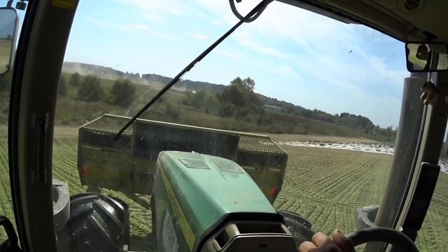 Работа на кургане // трактор Джон дир 8335R с DEGELMAN смотреть онлайн