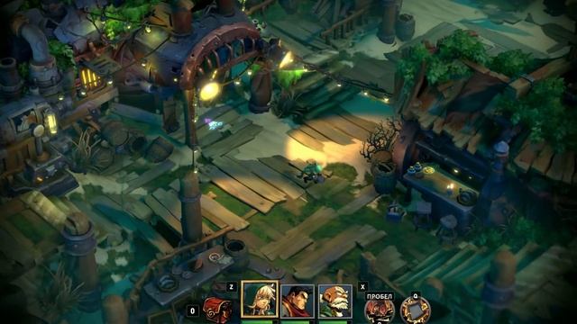 Battle Chasers: Nightwar [Прохождение RUS]. Часть 18: карты сокровищ, рыботорговец, Хламоград.