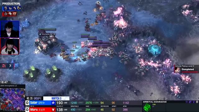 [2022 GSL Season 2] Ro.20 | Группа E | Матч 2: Solar (Z) vs. Maru (T) смотреть онлайн