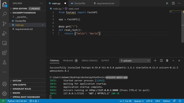 Crear un ambiente de desarrollo con Docker y Python смотреть онлайн