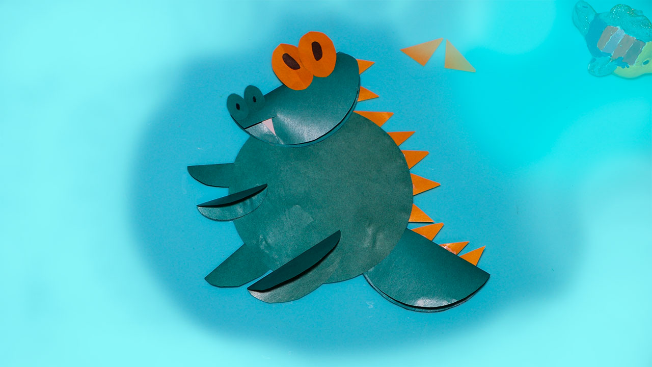 Как сделать Дракона из бумаги своими руками, лёгкие детские поделки в детский сад и в школу смотреть онлайн