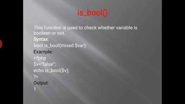 B.Sc2 -Php variable function смотреть онлайн