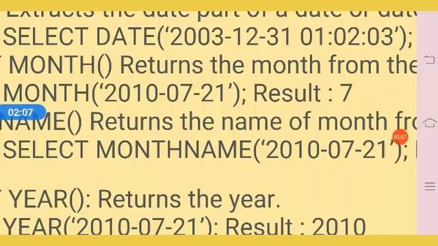 Date/Time Functions in SQL_XII_IP смотреть онлайн