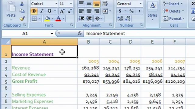 Merge and Center in Excel 2007 смотреть онлайн