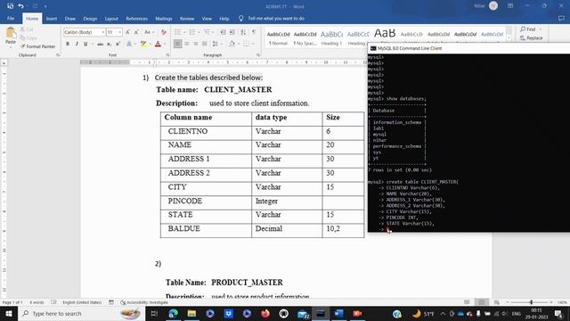 How to create new Database and Table in MySQL Command Line Client - Create Table In MySQL - Part 1 смотреть онлайн