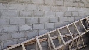 Односкатная крыша. Гараж. Строю ГАРАЖ. СеКрЕты Хорошой кладки Блока без ТРЕЩИН!!!